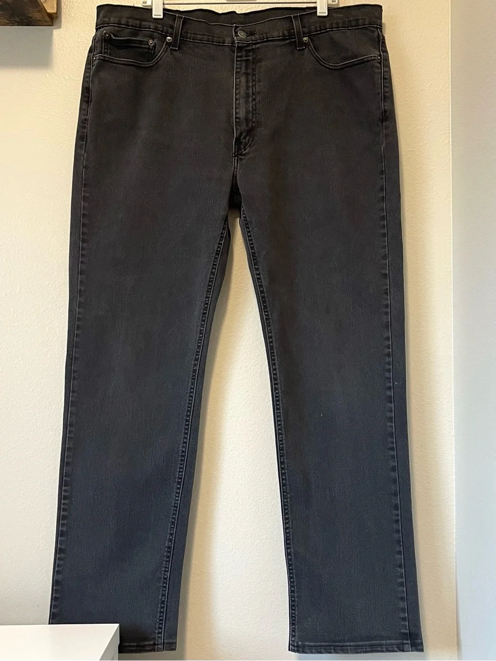 Levi's 541 Athletic Taper Black Wash Jeans - Stretch & Distressed - Size 40 | 36